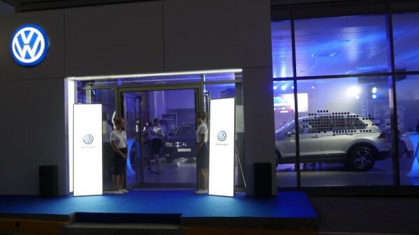 Светодиодные видео панели для презентации Volkswagen